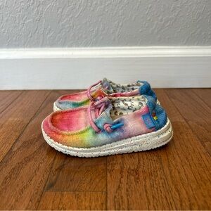 Hey Dude Kids Sneakers - Rainbow Tie-Dye